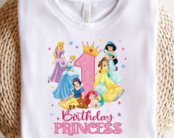 birthday shirt, girl disney shirt, disney tee,princess birthday, princess shirt, girl princess shirt, birthday girl, Disney Birthday Tee