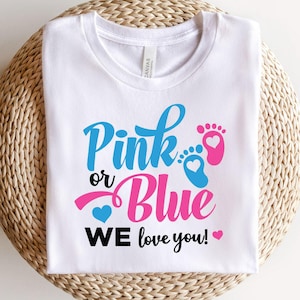 Custom Gender Reveal Shirt: Team Boy or Girl Baby Announcement