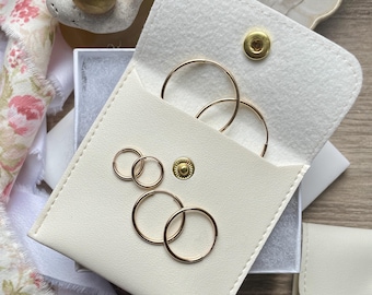 14k Gold Filled Hoop Earrings: Lightweight, Hypoallergenic, Thin Hoops