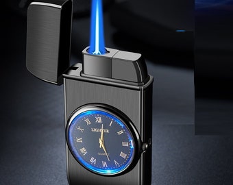 Luxe lichter, elektronisch horlogecadeau, cadeau voor hem, horloge, metalen lichter horloge