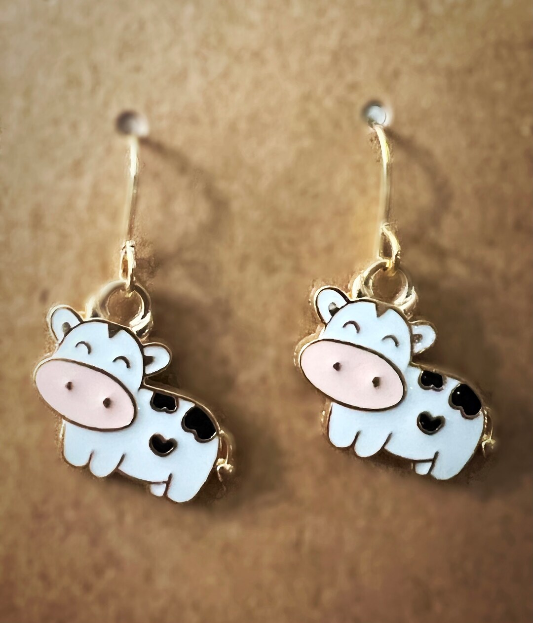 Cow Earrings, Dangly Etsy