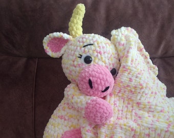 Mealy Cow Handmade Amigurumi Plushie Crochet Toy - Sleep Friend