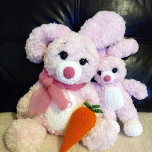 Super schattige moeder- en babykonijnen - gevuld konijntje - handgemaakt Amigurumi knuffel gehaakt speelgoed - GRATIS en Express Shipping International