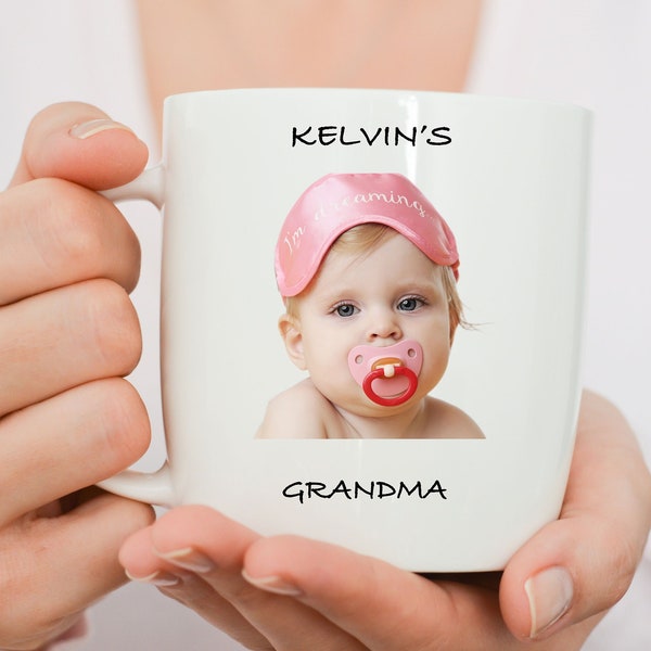 Custom Baby Face Coffee Mug, Baby Photo Mug, Personalized  Picture Coffee Mug, Mug For New Dad-Mom, Grandma-Grandpa Gift, Baby Face Mug