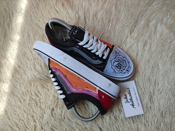 Custom Shoes Vans Customs Sneakers Custom Vans Etsy