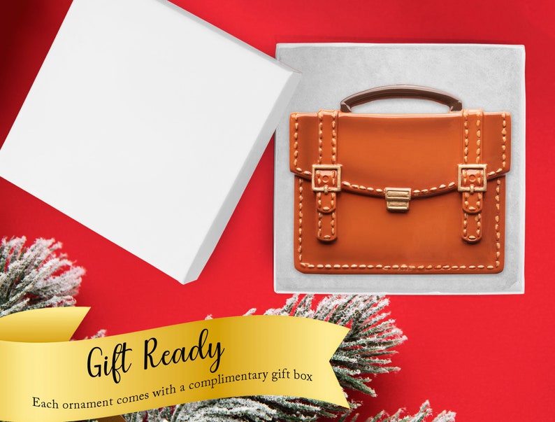 Briefcase Ornament 2024, Personalized Lawyer Christmas Ornament, Custom Businessman, Real Estate