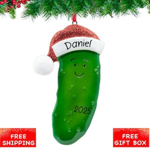 Personalized Christmas Pickle Ornament 2025