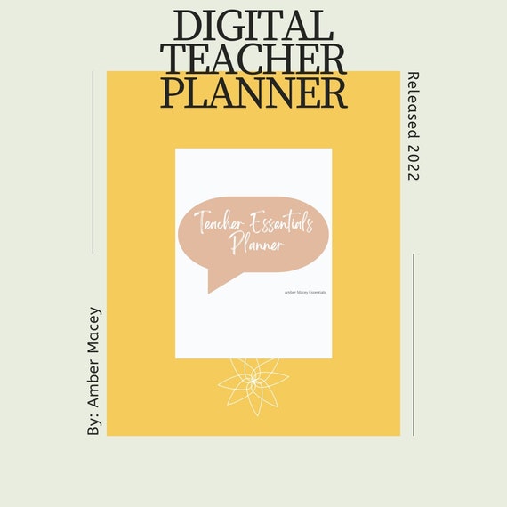 Teacher Digital Planner 20222023 Digital Goodnotes Ipad Etsy