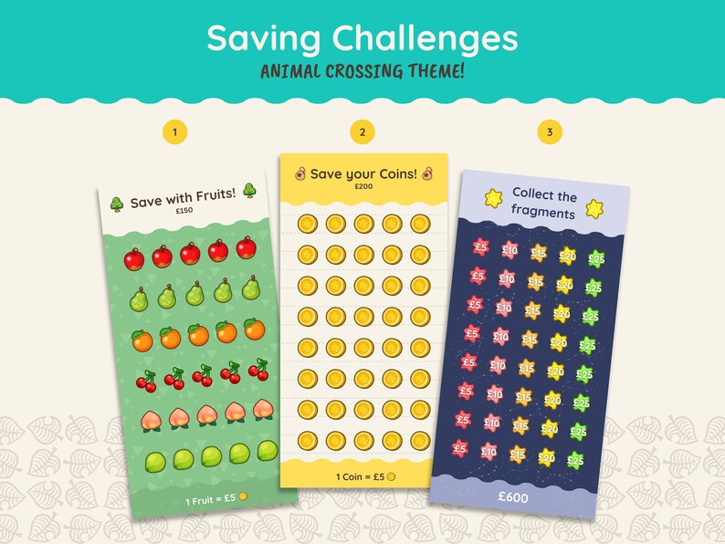 Oops ACNH Themed Saving Challenge Cash Stuffing A6 Budget Etsy