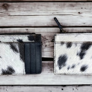 Western Wallet Cowhide Wallet - BLACK TONES