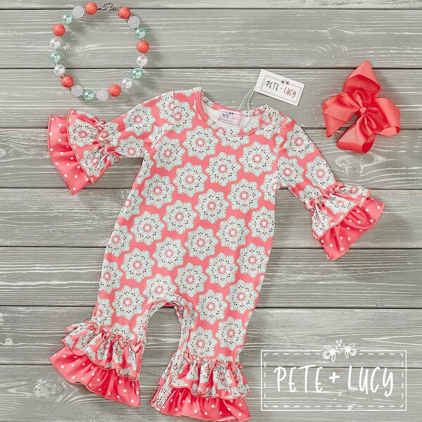 Pete + Lucy Fun on the Farm Long Sleeve Pants Set main image 0
