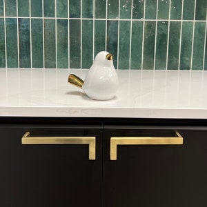 Modern Cabinet Door Handles - Drawer Pulls - Hand Welded Solid Stainless Steel - 100% Recyclable
