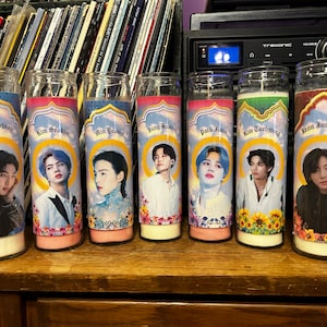 BTS-themed unofficial Saint Candles