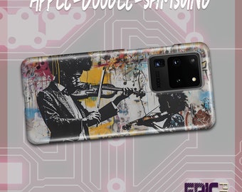 07 Graffiti Music Teacher Phone Case Violin Phone Cover Music Teacher Phone Case Musical Inspiring Tough Case Music Lover Phone Case Student