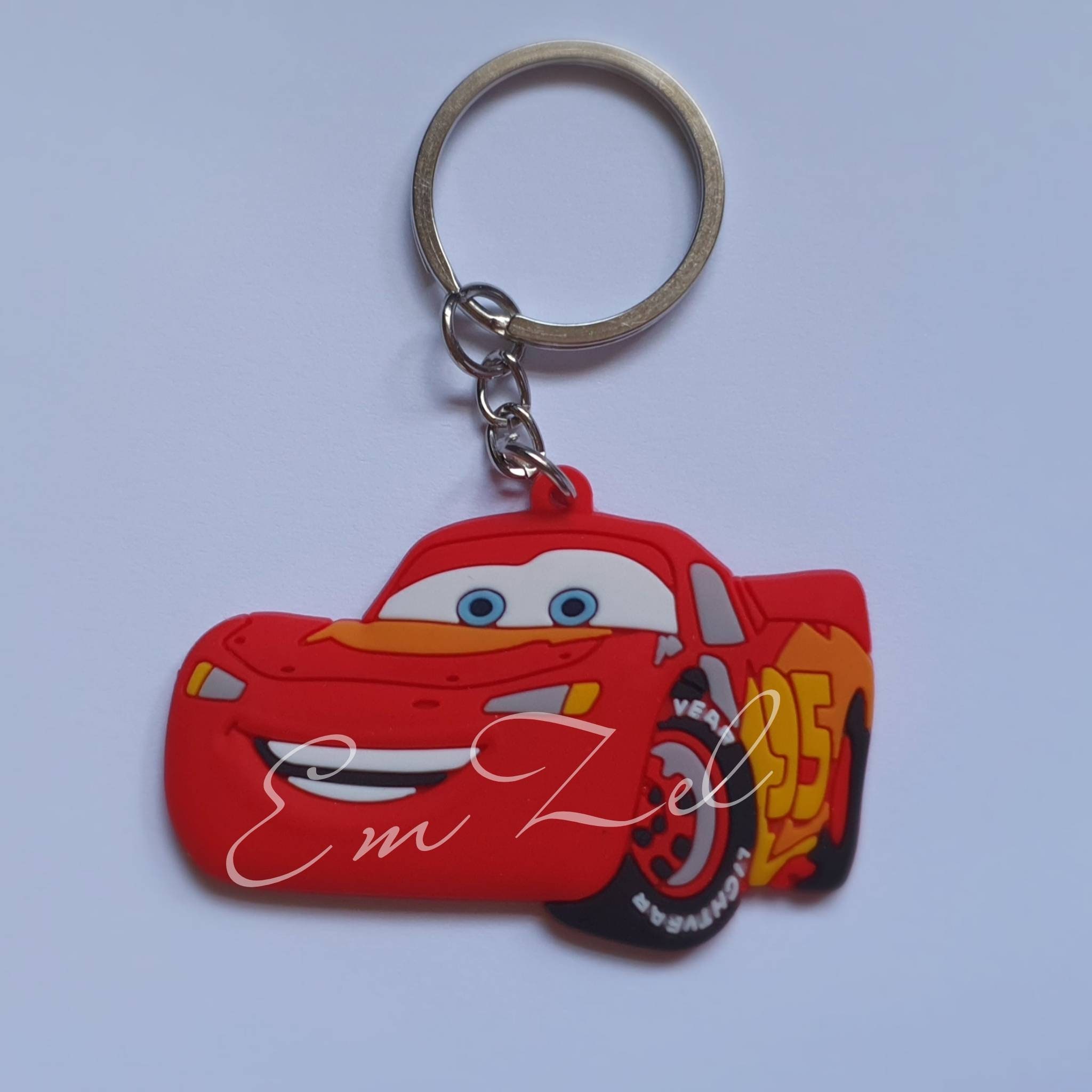 Cars Lightning Mcqueen PVC Keychain Keyring Party Favour Etsy UK