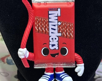 Charm Hershey Twizzlers Necklace