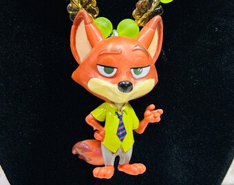 Collar con dije de Nick Wilde de Zootopia