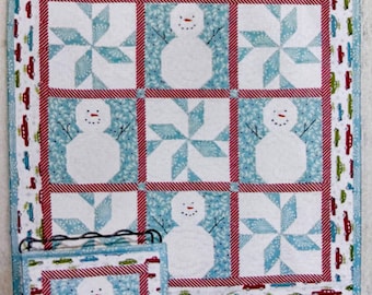 A Year of Mini's January Small Quilt Kit designed by Sherri K. Falls from This & That