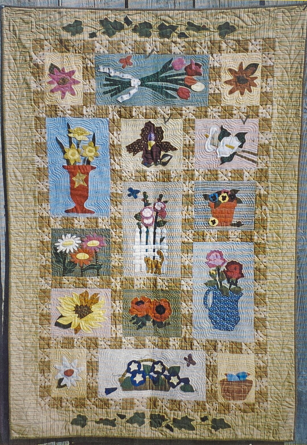 From My Garden BOM Quilt Kit by Donna Yacken / Hollyhock House - Etsy