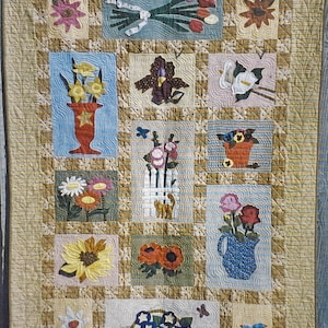 From my Garden BOM Quilt Kit by Donna Yacken / Hollyhock  House