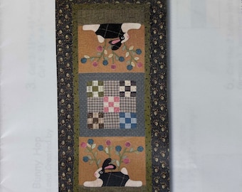 Love Bunny Hop mini quilt / wall hanging kit by Geoff's Mom Pattern Co