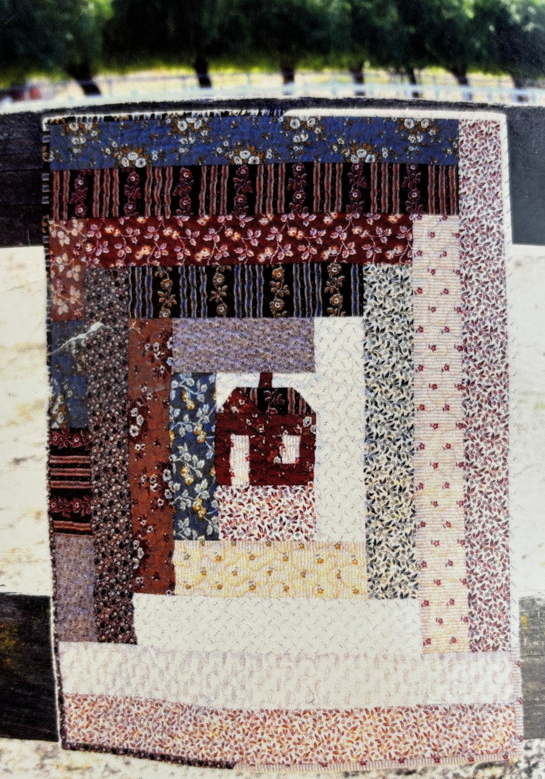 Little Log Cabin Wall Hanging / mini quilt kit by Temecula Quilt Co