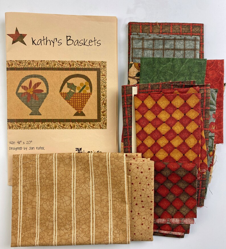 Kathy's Baskets Quilt Kit Designed by Jan Patek Etsy