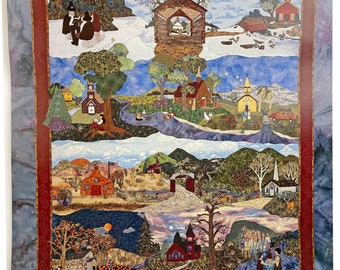 The Church in the Wilderness- A River Runs Through It Quilt Kit by Piecemakers 2005 / Kitted by The Sewing Studio