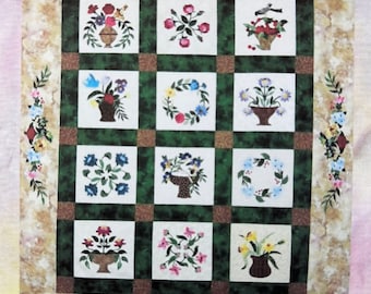 Summer Sensation Quilt Kit by Sharla Babcock - beautiful album quilt