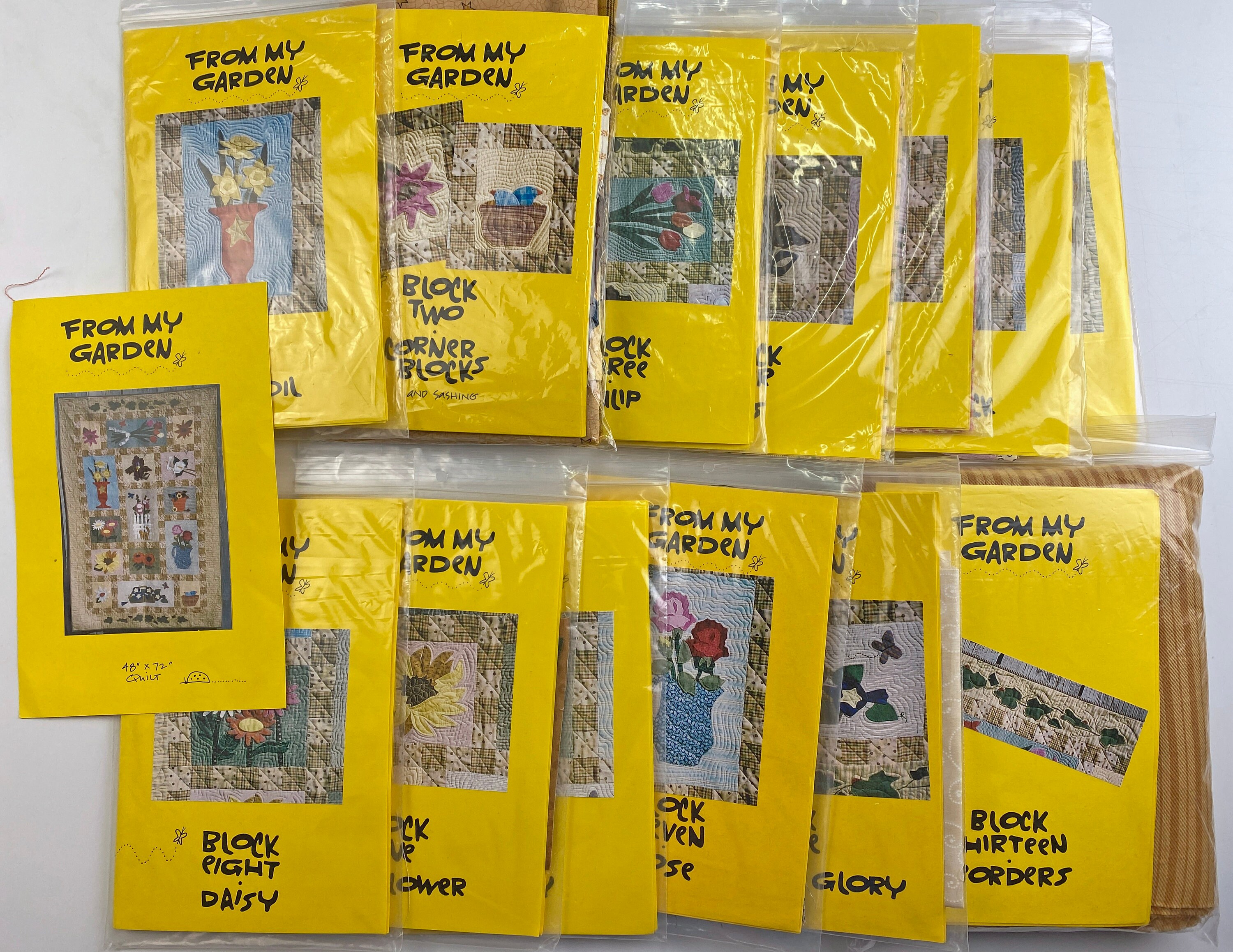 From My Garden BOM Quilt Kit by Donna Yacken / Hollyhock House - Etsy
