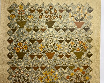 Gathering Baskets / Rheba's Garden BOM from Need'l Love by Renee Nanneman / kitted by Rheba's Garden