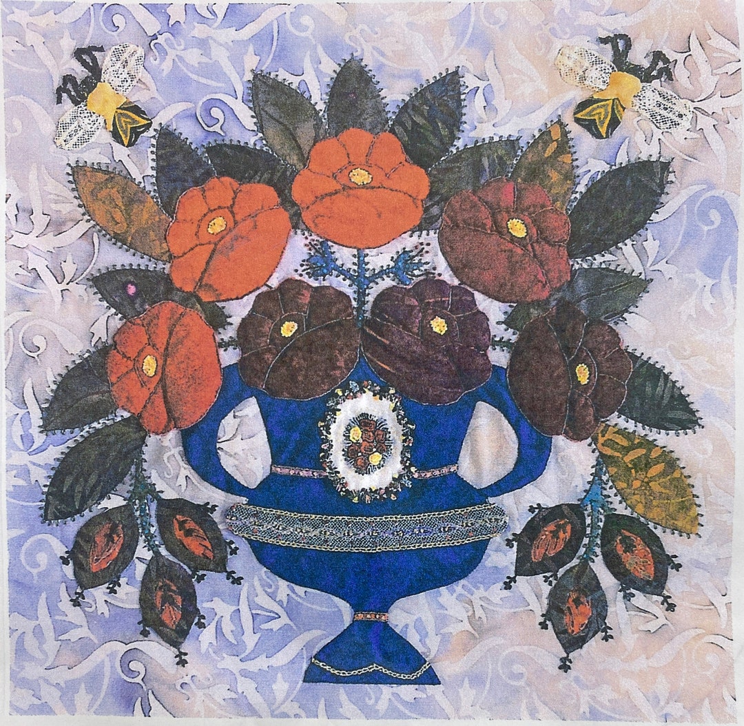 Baltimore Urn of Roses Quilt Block Kit by Elly Sienkienwicz - Etsy