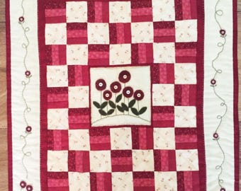 My Flower Garden Small Quilt Kit designed by Emily Hardwig from Red Button Quilt Co