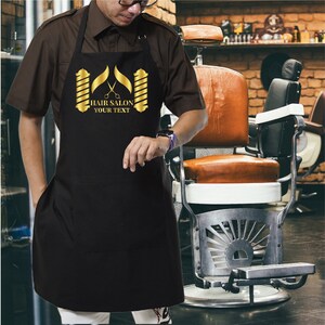 Custom Hairdresser Apron, Personalized Hairdresser Apron, Custom Hairdresser Gift,  Hairdresser gift, Hair Stylist Apron CAP 1004