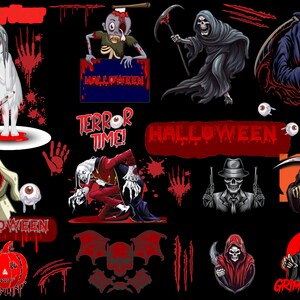 Halloween Ready to Press, DTF Transfer | Halloween DIY I DTF Heat Transfer I Grim Reaper  #4000