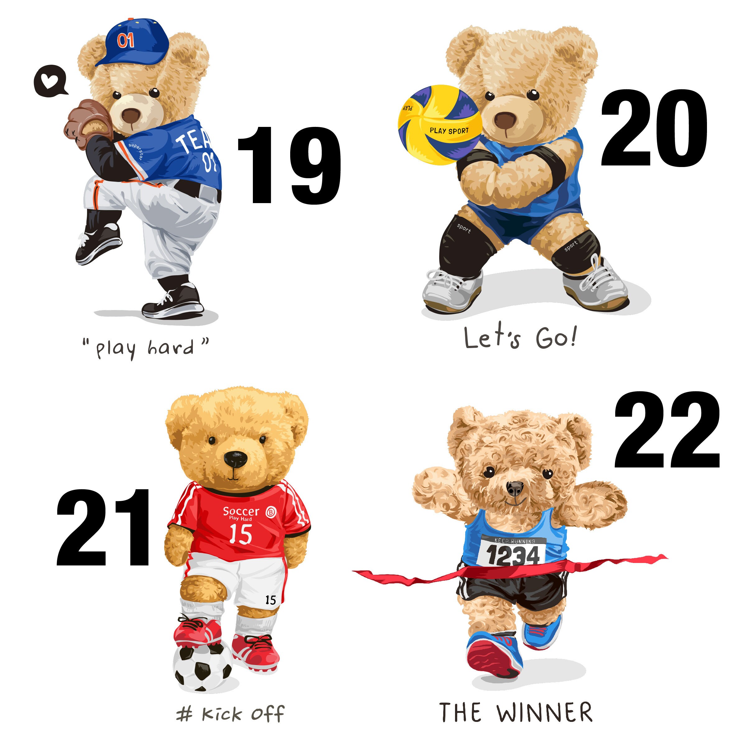  Cute teddy bear playing basketball Long Sleeve T-Shirt : Sports  & Outdoors