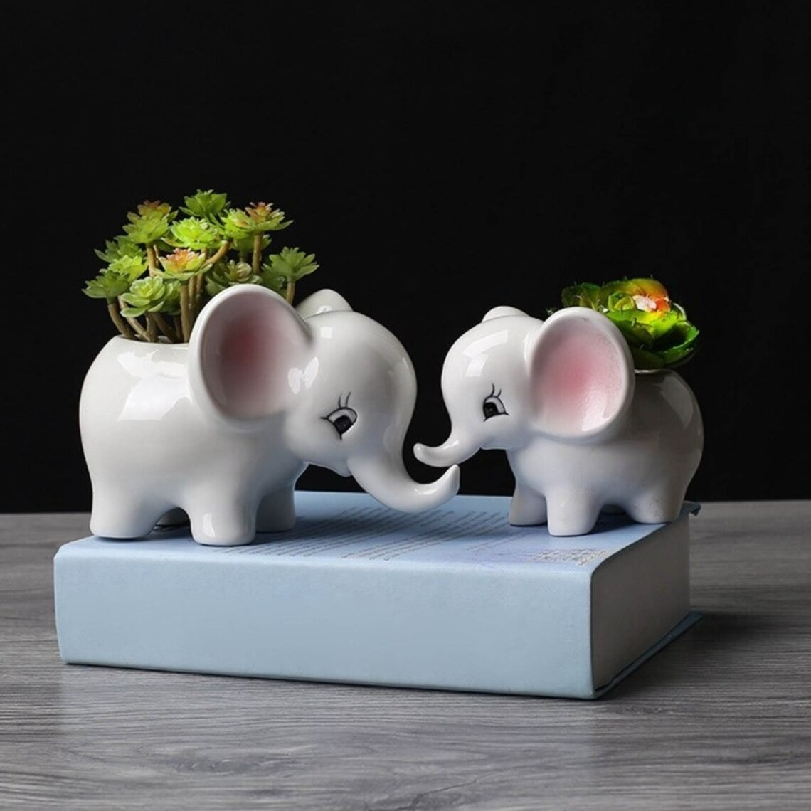 Elephant Plant Pot Succulent Planter Hanging Planters Etsy