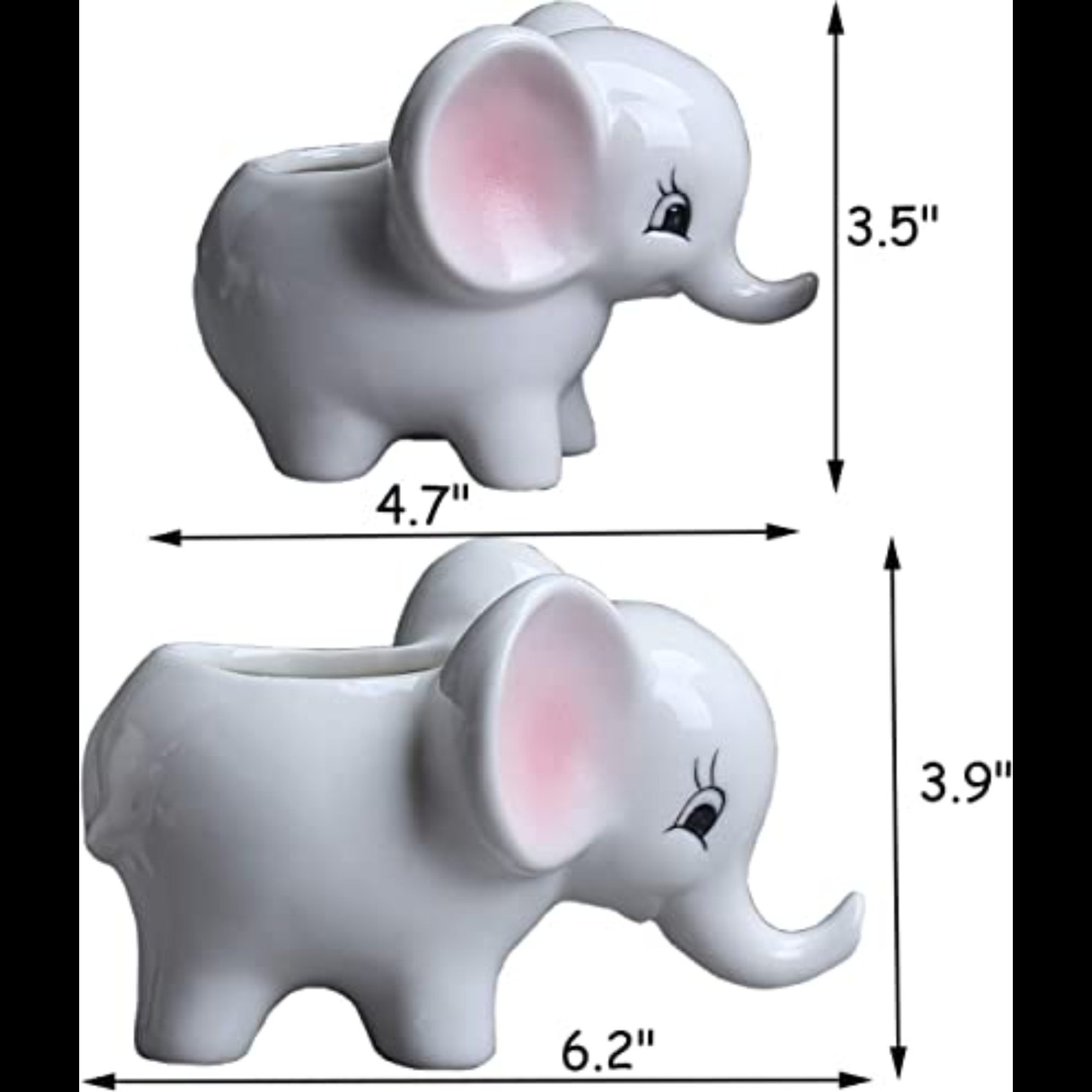 Elephant Plant Pot Succulent Planter Hanging Planters Etsy