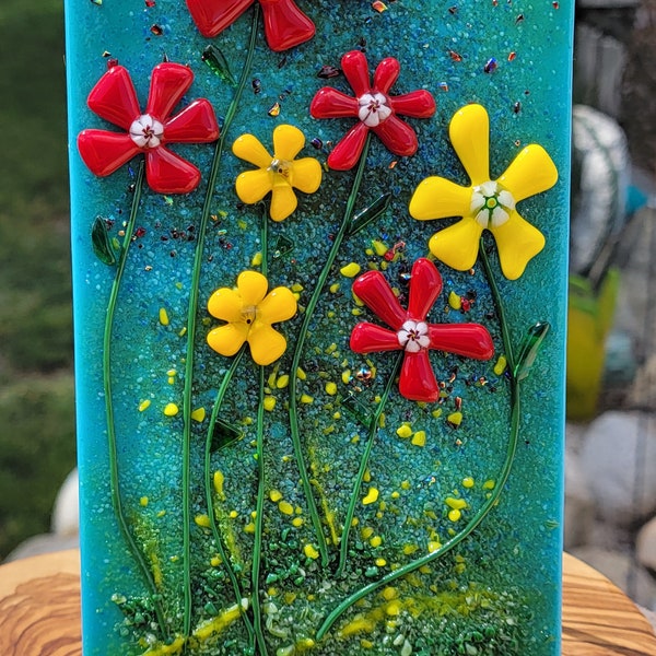 Fused Glass Panel Etsy