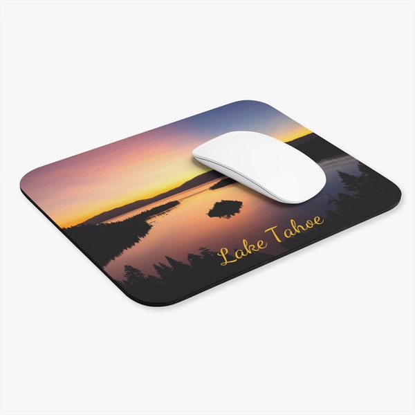 Lake Tahoe/Emerald Bay Sunset Mouse Pad (Rectangle)