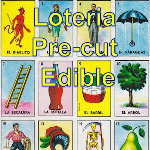 Mexican Loteria Pre-cut Edible Topper