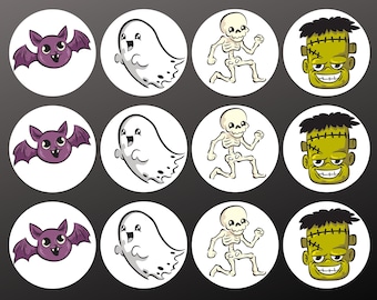 Cute Halloween Edible Precut Image Topper