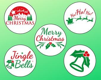 Merry Christmas Precut Edible Topper