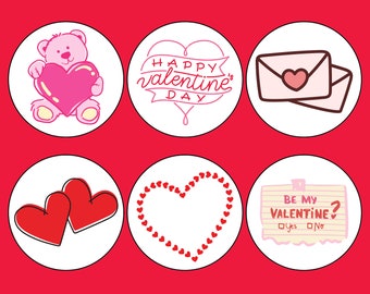 Edible Precut Cute Valentines Image Topper