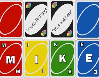 printable uno cards etsy