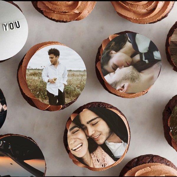 Couple Customizable Edible Topper - with YOUR pictures