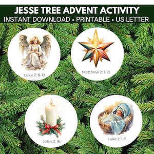 Jesse Tree Advent Activity - Family Advent Activity - Jesse Tree Ornaments