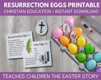 Printable Resurrection Eggs Easter Activity