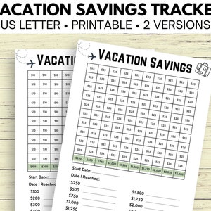 Vacation Savings Tracker