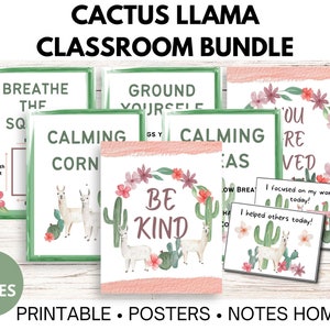 Cactus Llama Classroom Bundle